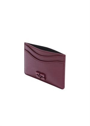 Bou card holder Burgundy B3010087 Ganni 